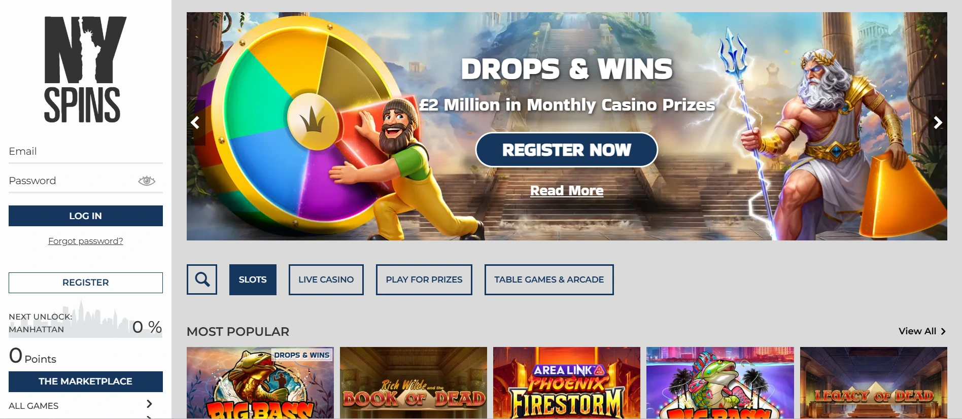 NY Spins online wedden